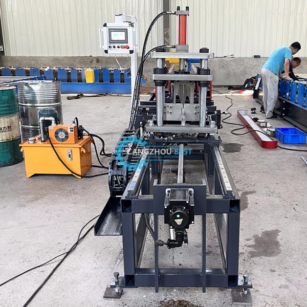 Galvanized Steel Profile PLC Control Multi-Size U Stud Cold Roll Forming Machine
