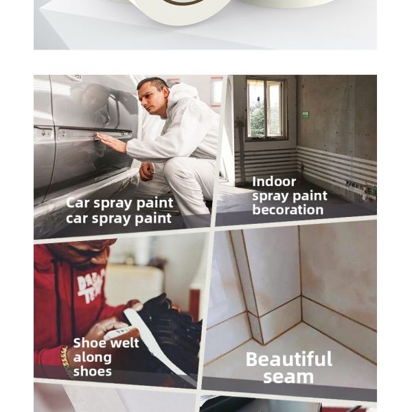 Wholesale PET Adhesive Sticker Masking Tape for Renovation Spray Painting and Hand-Tearable Writing Wasahi Tape