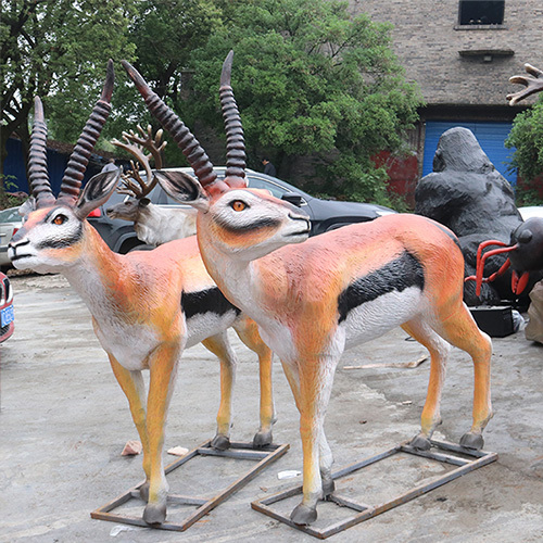 Zoo Display Life Size Realistic Animatronic Deer Simulation Animal Model