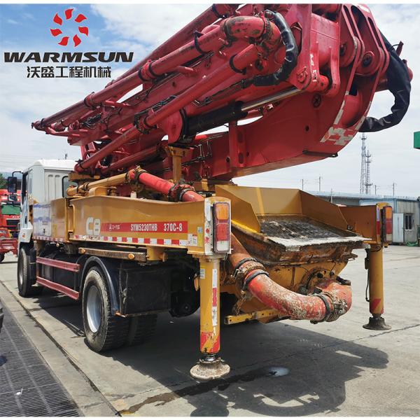 Pompes à béton SANY d'occasion Année 2018 Max. 37 M Distance de transport horizontale Support Inspection sur place