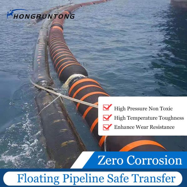 Wear Resistant Floating Dredge Pipeline Leak Proof For Marine Slurry Transport