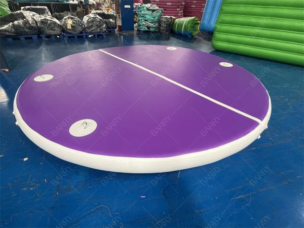Tube rond en PVC Drop Stitch violet pour jouets aquatiques gonflables pour piscines, lacs