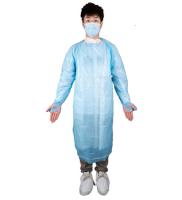 Preço de fábrica Uso médico Vestido de proteção CPE com algemas de pulso para hospital