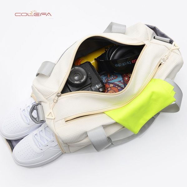 New Yoga Fitness Bag Nylon Waterproof Fabric Wet/Dry Separation Design Large Capacity Sports Training Bag Casual Short Trip Bag