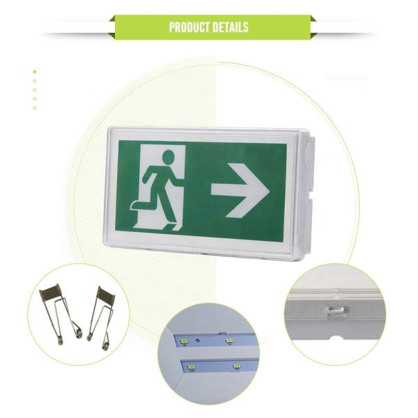 IP65 Waterproof Commercial LED Emergency Light PC Casing
