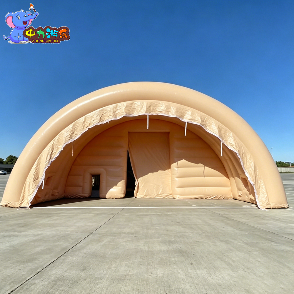 Custom Giant Inflatable Tent Large Air Rib Vehicle Shelter for Multi-Car Storage, Fleet Operations, Dealer Staging, Temporary Service and Commercial Projects