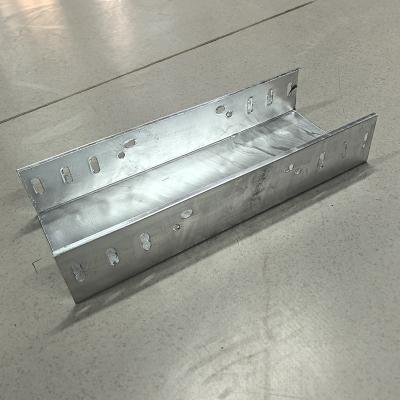 Steel Thickness 0.8Mm -3.0Mm Wireway Cable Tray / Metallic Perforated Cable Tray 3m Length