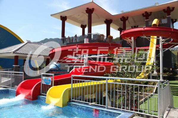 O parque personalizado do Aqua da família desliza a corrediça de água exterior da fibra de vidro para o parque de diversões