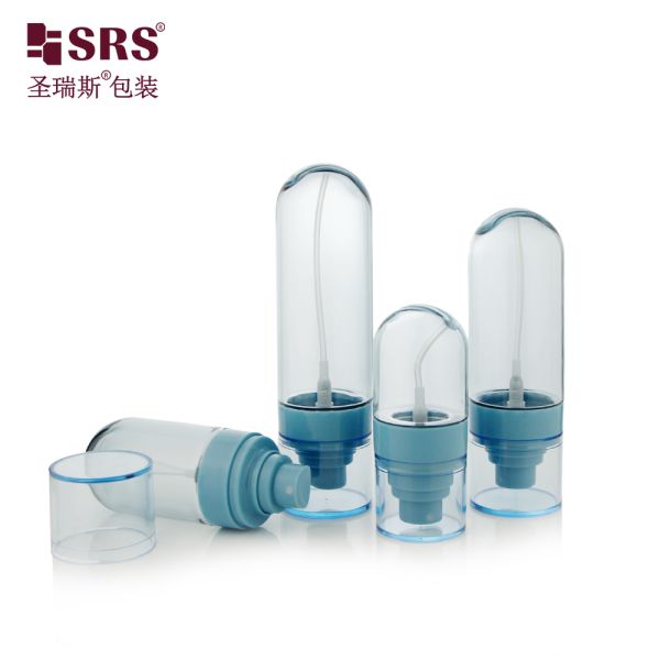 PETG02 30ml 50ml 60ml 80ml 100ml Empty Custom Semi-transparent Colored Blue PETG Spray Pump Bottle For Skincare Toner