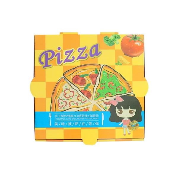 OEM Biodegradable Takeaway Pizza Boxes CMYK 4 Color Offest Printing