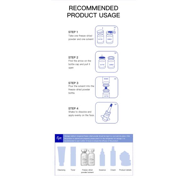 Organic Skin Care Serum / Essence Custom Anti-Wrinkle and Anti-Aging Face Whitening - Free Sample for Home Spa Use Day Night