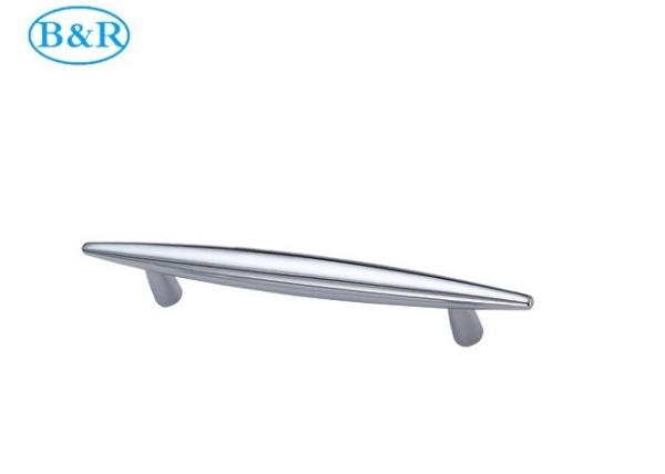 Chrome Aluminum Cabinet Handle B008 / Aluminum Pull Handles Customized Acceptable