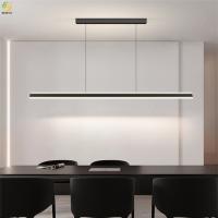 Lumière pendante moderne d'hôtel en métal d'Art Black LED de corps en aluminium à la maison de lampe
