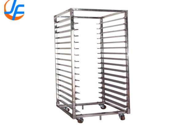 RK Bakeware China Foodservice NSF Revent Oven  Double Rack Stainless Steel Baking Tray Trolley