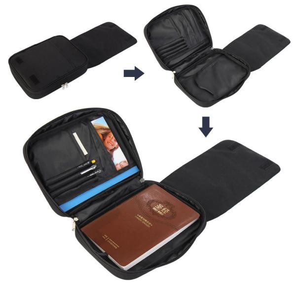 Bolso de mano de sublimación en blanco Bolso de almacenamiento personalizado para guardar libros Certificado Tarjeta Pasaporte