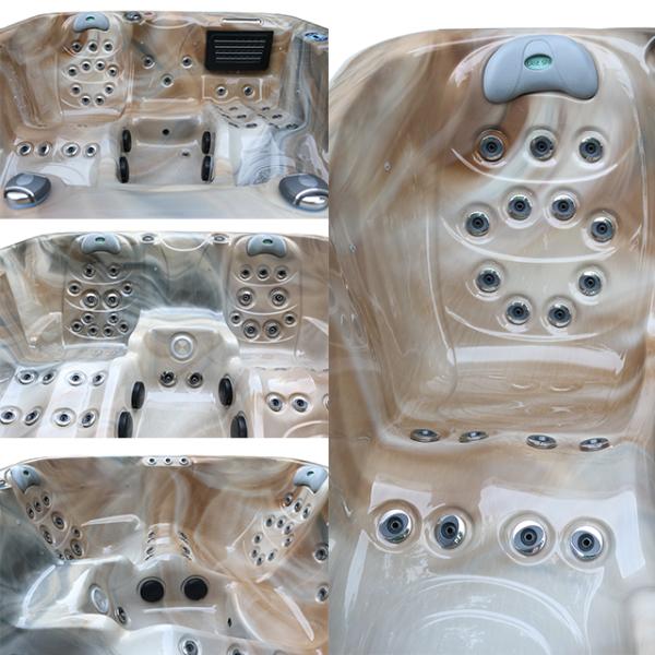 Bañera al aire libre del masaje de las tinas calientes del balneario de Whirlpool de los jets del aire para 4 personas