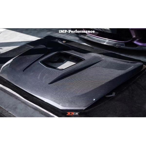 Capó de fibra de carbono estilo IMP para BMW M2 Serie 2 F22 F87 Cobertura del motor de fibra de carbono
