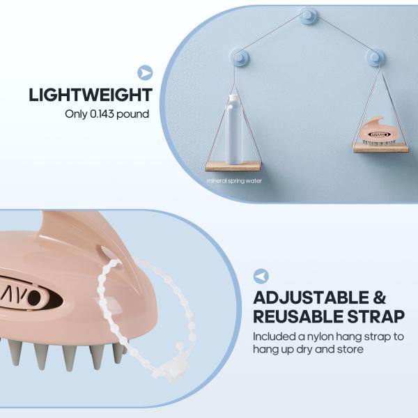 Pets And People Hair Wash Scrubber RoHS Scalp Massager For Washing Hair