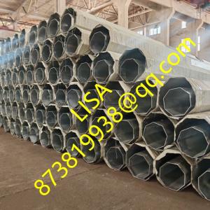 Hongxin 75FT 1200KGF Polygonal 2-Segments Q355 Hot-Dip Galvanized Transmission