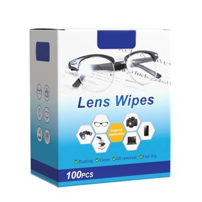 Wholesale 100pcs/box Alcohol-Free Lens Wipes