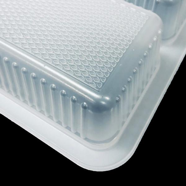 3-Cell PP Plastic Food Tray for Chicken Wraps Microwaveable Freezer Safe