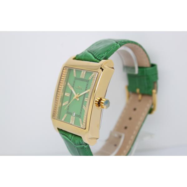 Rectangle Luxury Green Jade Watch 22 * 20 Mm For Women Custom Logo