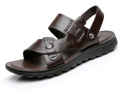 Sandálias de Verão de Homem de Couro, Sandálias de Homem de Couro