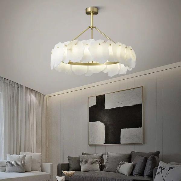 Modern Decor Ceiling Light Beautiful Art Glass Lighting Chandelier For Living Room Dining Room
