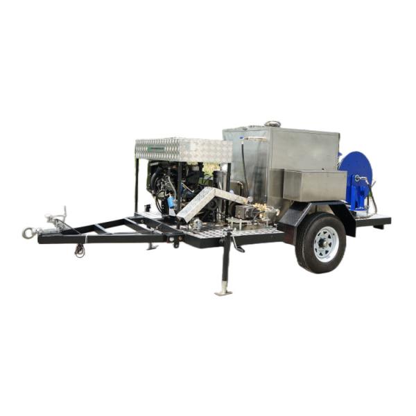 1500L 2000L Sewer Jetter Trailer Water Cleaning Jetting Pump Semi Trailer High Pressure Cleaners