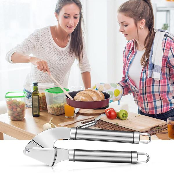 Garlic Masher Vegetable Pepper Ginger Squeezer Handheld Crushing Tool Kitchen Accessories