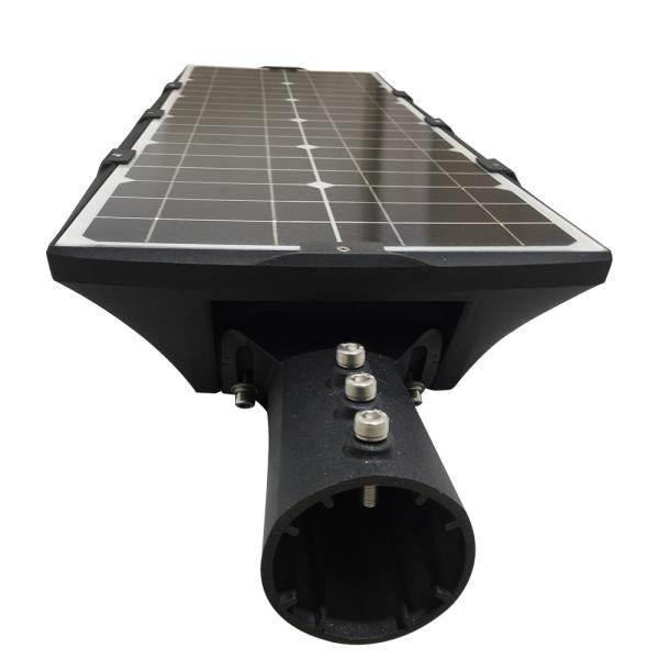 a luz de rua solar conduzida fundiu o controle esperto do sensor de alumínio das microplaquetas 160-170lm/w microwave/PIR de 10-80w Lumileds Luxeon 5050