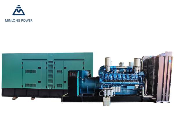 Motor Baudouin 1400kw Gerador de gás natural Sistema de arrefecimento de dois laços 12m55D1588A0ng