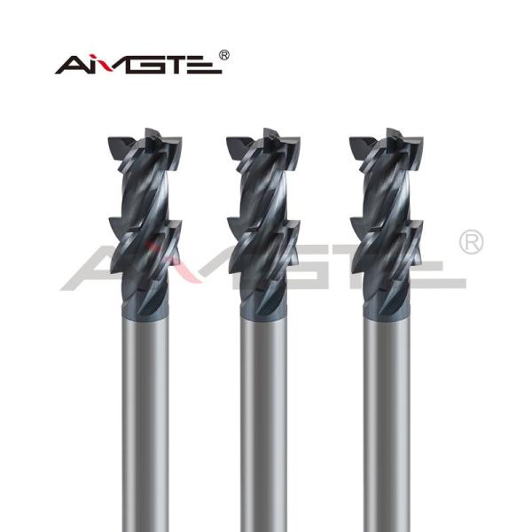 Step Tungsten Carbide End Mill 4 Flutes Forming CNC Milling Cutter For Aerospace