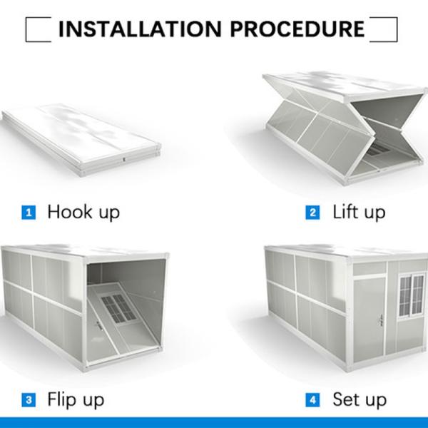 Detachable Prefab Modular Container Homes Mobile Foldable Tiny House Fast Install