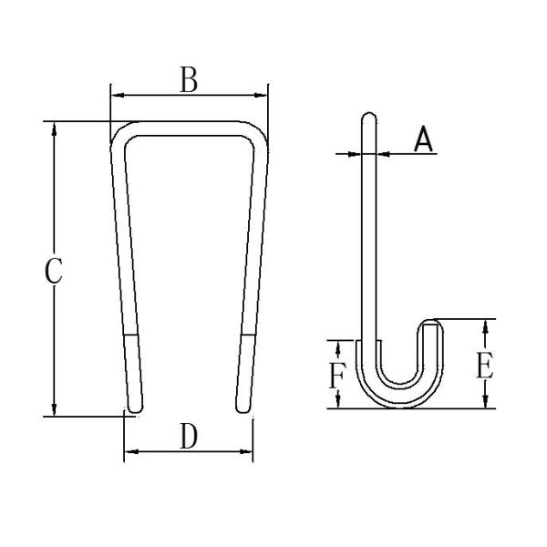 Pothook/steel hanger/steel connector for sofa seat cushion metal frame