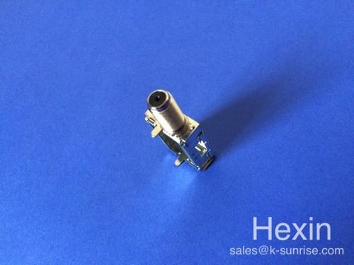 rf connector with metal shield cans for set top box router