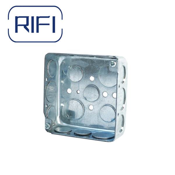 Metal Electrical Junction Box And Cover For Switch Box 1 1/2 Or 1 7/8 Or 2 1/8 Depth