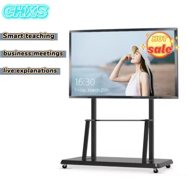 CHXS 55 Factory Direct Sales of 75 Inch 4K LCD Display Interactive Whiteboard Panel Business Intelligent TV Interactive Board
