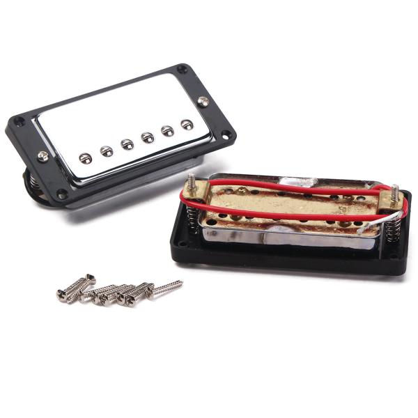 Double Coil Pickup Humbucker LP Guitarra Elétrica Pescoço 8k & Bridge 14,5k Metal com parafusos