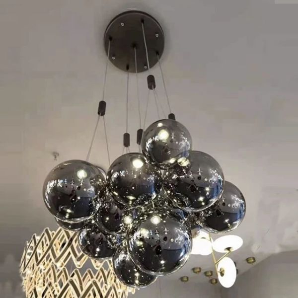 Royal Glass Ball Pendant Lamp Burst Multi-Light Pendant（WH-AP-608）