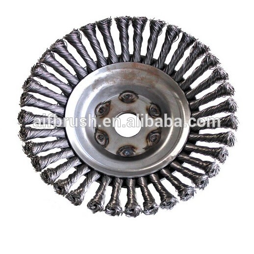 Professional Knotted 200mm sweeper Weed brush for grass trimmer