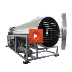 Professional 15 kg/batch Freeze Dryer with 70 mm Shelf Spacing and Touch Screen Operation for Industrial Food Processing