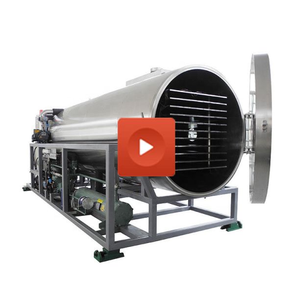 Professional 15 kg/batch Freeze Dryer with 70 mm Shelf Spacing and Touch Screen Operation for Industrial Food Processing