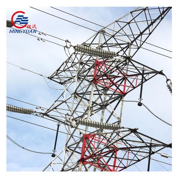 High Voltage Electric Power Transmission Tower Galvanized Q345 ASTM A123