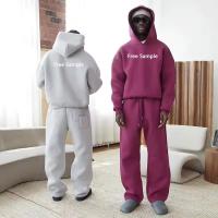 Vestidos Trajes personalizados Unisexo Peso pesado Lana de algodón sudadera sudaderas con capucha Trajes deportivos para hombres