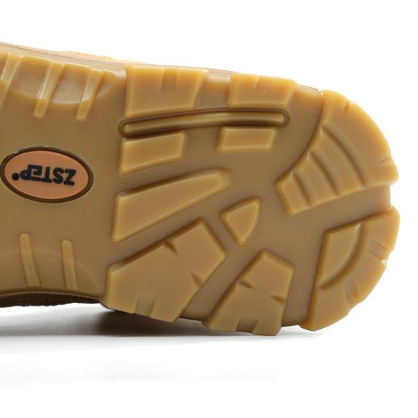 Chaussures de sécurité de construction de taille moyenne en cuir authentique chaussures de sécurité coûteuses pour le travail lourd