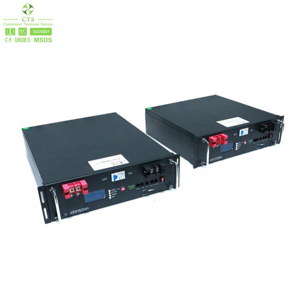 19Inch Rack Mount Lithium Ion Batteries 48V150Ah Lipo Battery For Solar Energy Storage System
