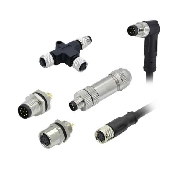 M8 Waterproof Connector a Type 5-pole Waterproof Automotive Sensor M8 Connector Manufacturer Support Customization