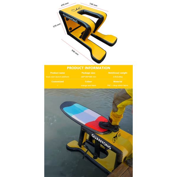 Launch Pad Platform Hydrofoil Inflatable Dock Starter For Water Sports