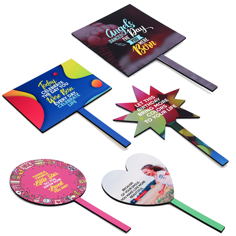 Personalized 3mm MDF Sublimation Cake Topper Blanks Double Sided Printing